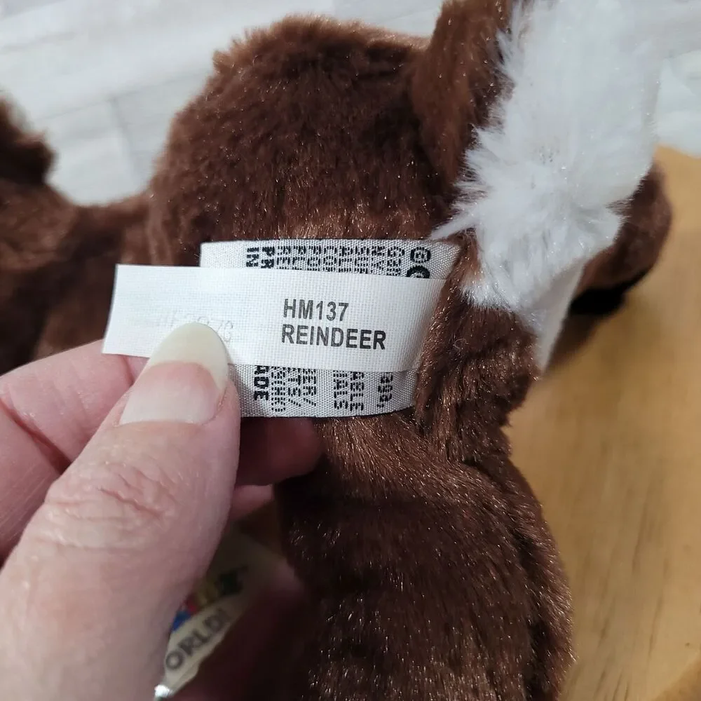 Ganz Webkinz Reindeer 9" Plush Stuffed Animal Retired Hang Tag‎ Brown - Picture 9 of 12
